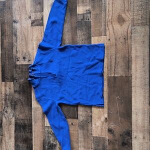 Polo Ralph Lauren Cobalt Blue 1/4 Zip Long Sleeve Sweater Sz 7 Boys